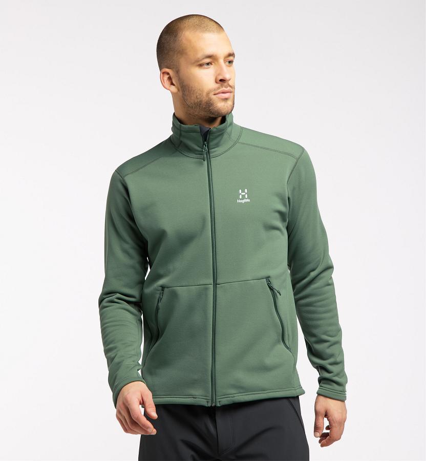 Haglöfs Mens Bungy Fleece Dark Green New Zealand 48275MWDS